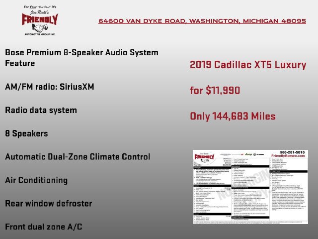 Used 2019 Cadillac XT5 Luxury FWD image 4
