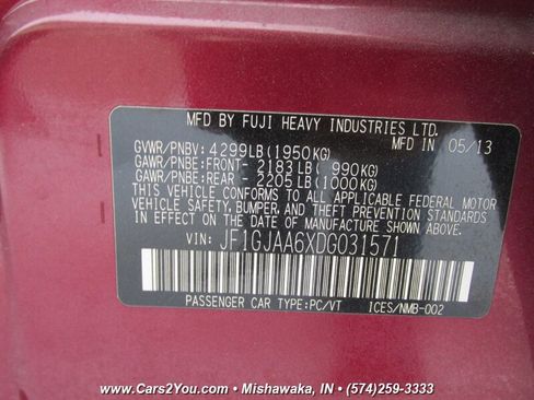 Used 2013 Subaru Impreza 2.0i AWD/4WD image 23