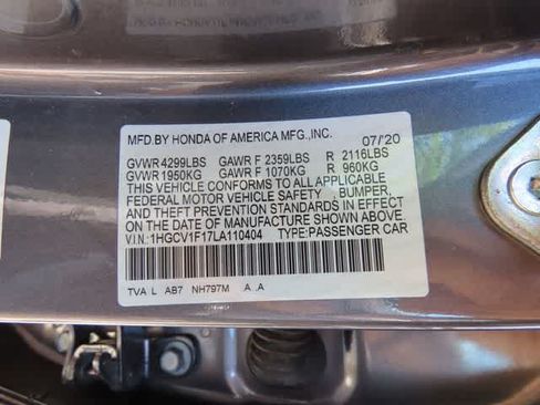 Certified 2020 Honda Accord LX image 25