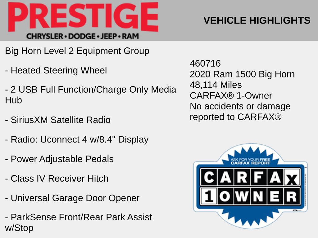 Used 2020 RAM 1500 Big Horn AWD/4WD image 6