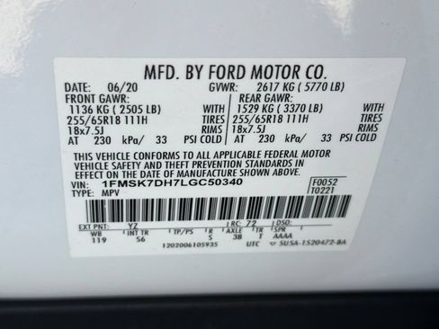Used 2020 Ford Explorer XLT w/ Equipment Group 202A RWD image 46