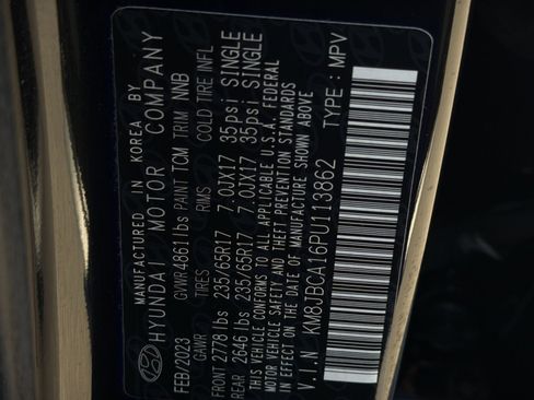 Used 2023 Hyundai Tucson Blue AWD/4WD image 31