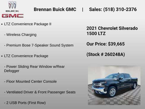 Certified 2021 Chevrolet Silverado 1500 LTZ w/ LTZ Premium Package AWD/4WD image 12