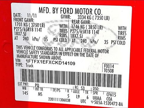 Used 2012 Ford F150 XLT w/ XLT Chrome Pkg image 27