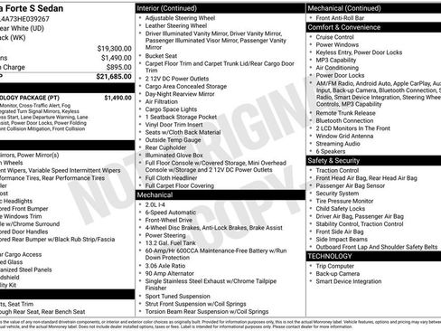 Used 2017 Kia Forte S w/ S Technology Package image 11