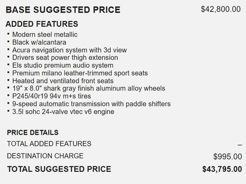 Used 2018 Acura TLX V6 w/ Technology & A-SPEC Pkg image 19