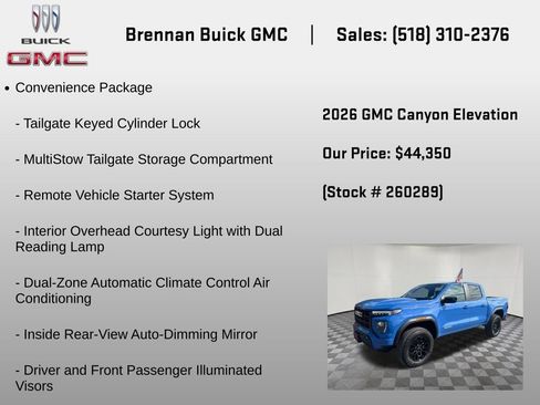 New 2026 GMC Canyon Elevation w/ Convenience Package AWD/4WD image 6
