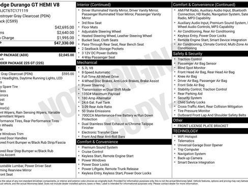 New 2026 Dodge Durango GT w/ Blacktop Package image 3