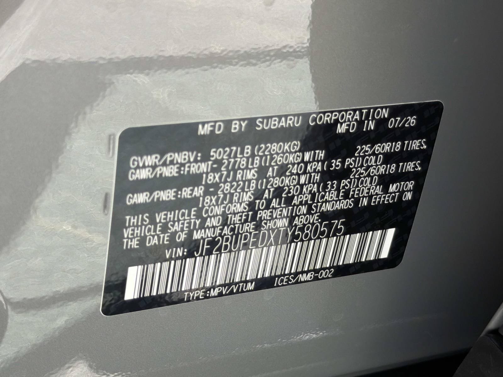 New 2026 Subaru Outback Touring AWD/4WD image 26