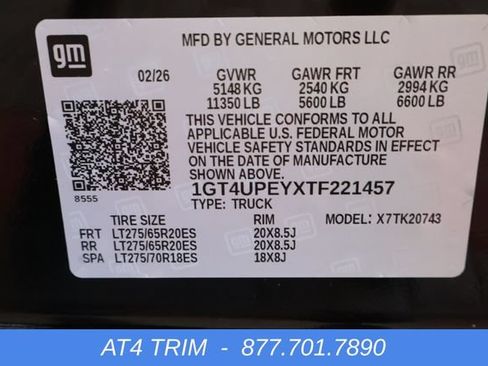 New 2026 GMC Sierra 2500 AT4 w/ AT4 Premium Plus Package AWD/4WD image 32
