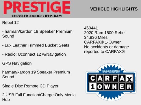 Used 2020 RAM 1500 Rebel w/ Rebel Level 2 Equipment Group AWD/4WD image 10