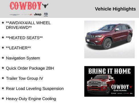 Used 2019 Jeep Grand Cherokee Limited w/ Trailer Tow Group IV image 5