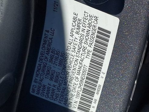 Certified 2022 Honda Civic LX image 27