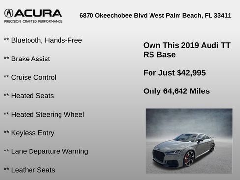 Used 2019 Audi TT RS w/ Technology Package image 24