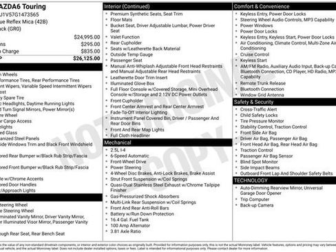 Used 2016 MAZDA MAZDA6 Touring image 30