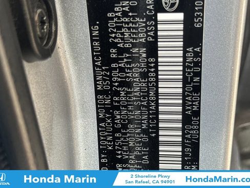 Used 2021 Toyota Camry LE FWD image 35