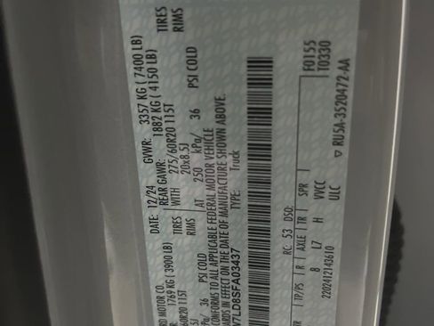 Used 2025 Ford F150 Platinum w/ Equipment Group 702A High image 88