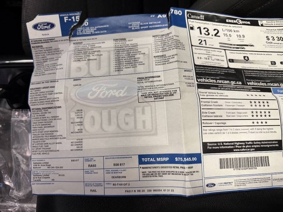 Used 2023 Ford F150 XLT w/ Equipment Group 302A High AWD/4WD image 47