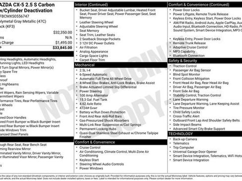 Used 2025 MAZDA CX-5 Carbon Edition image 19