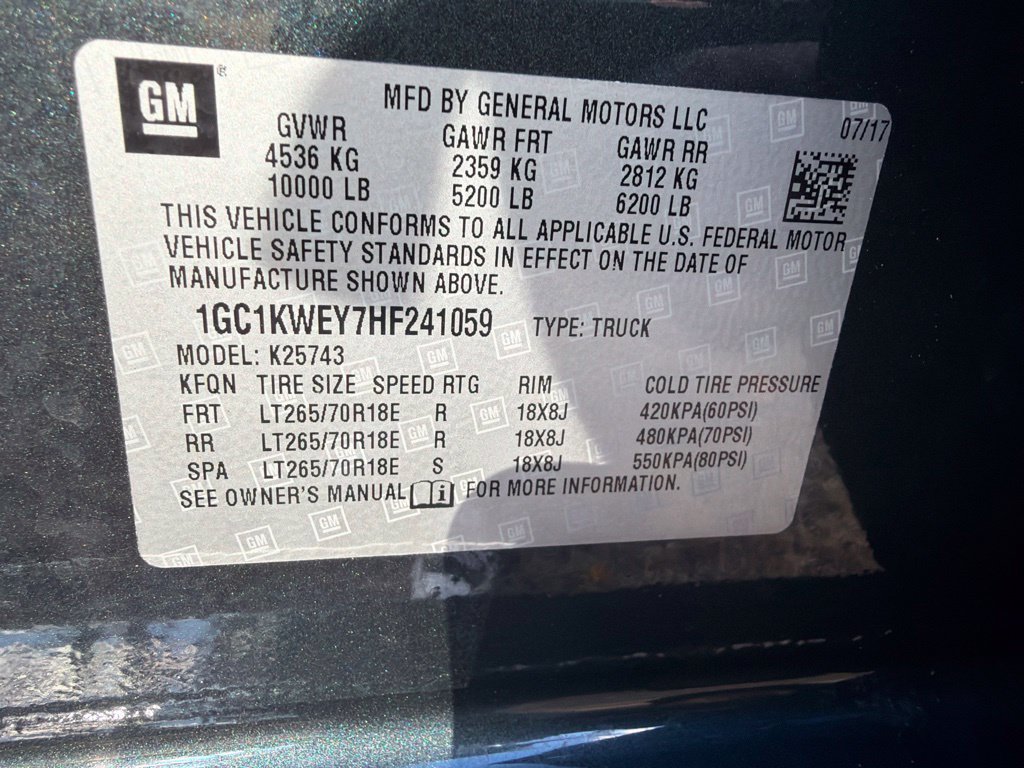 Used 2017 Chevrolet Silverado 2500 LTZ w/ Duramax Plus Package AWD/4WD image 23