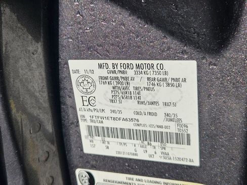 Used 2013 Ford F150 FX4 w/ Luxury Equipment Group image 45