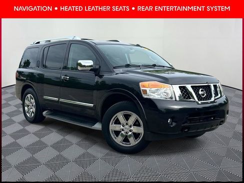 Used 2014 Nissan Armada Platinum w/ 2nd Row Captain Seat Package RWD image 1
