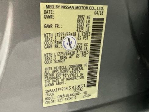 Used 2018 Nissan Titan PRO-4X w/ Pro-4x Convenience Package image 26