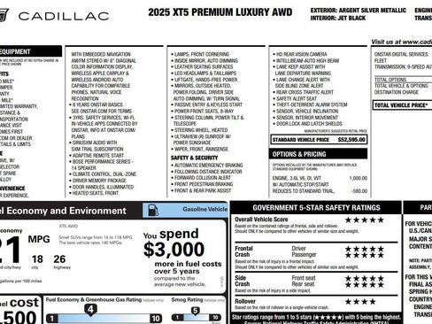 Used 2025 Cadillac XT5 Premium Luxury image 2