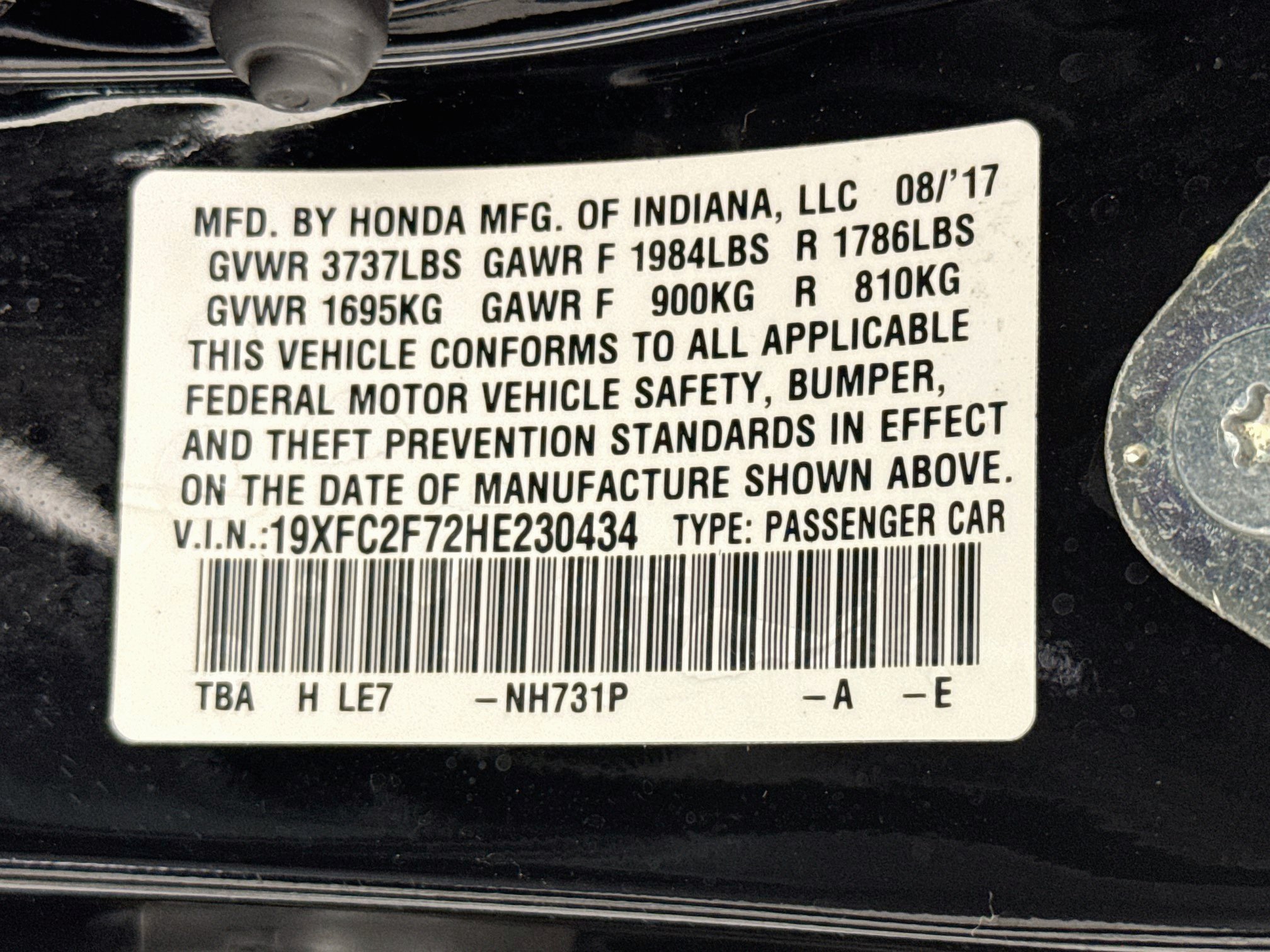 Used 2017 Honda Civic EX image 71