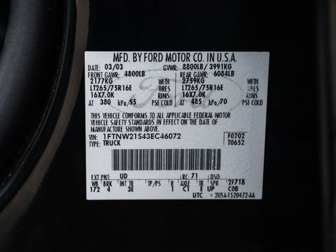 Used 2003 Ford F250 XL AWD/4WD image 62
