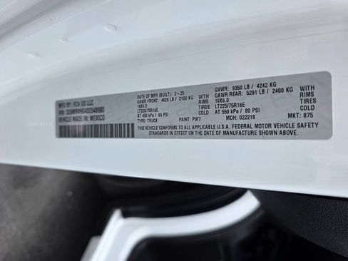 Used 2025 RAM ProMaster 3500 w/ Convenience Group FWD image 23