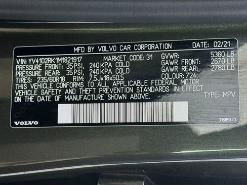 Used 2021 Volvo XC60 T5 Momentum w/ Climate Package AWD/4WD image 40