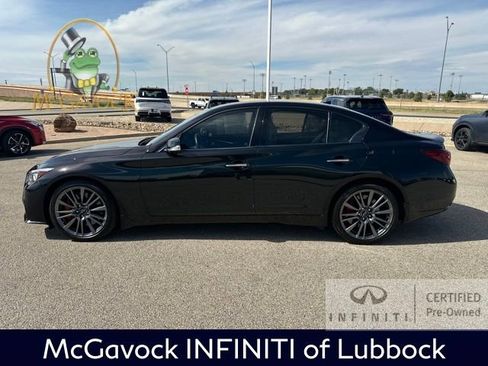 Certified 2023 INFINITI Q50 Red Sport 400 w/ Black Opal Edition image 2