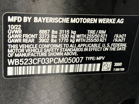 Certified 2023 BMW iX xDrive50 AWD/4WD image 21