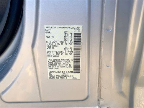Used 2016 Nissan NV 3500 SL image 29
