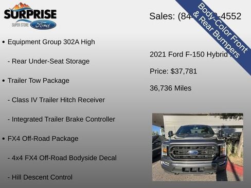 Used 2021 Ford F150 XLT w/ Equipment Group 302A High AWD/4WD image 23