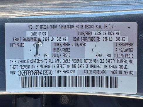 Used 2024 MAZDA MAZDA3 s image 13