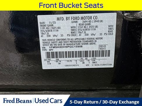 Certified 2023 Ford Explorer XLT w/ Equipment Group 202A image 39