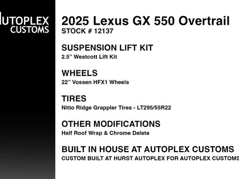 Used 2025 Lexus GX 550 AWD/4WD image 2