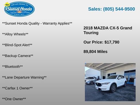 Used 2018 MAZDA CX-5 Grand Touring FWD image 5