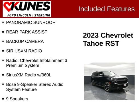 Used 2023 Chevrolet Tahoe RST w/ Luxury Package image 3