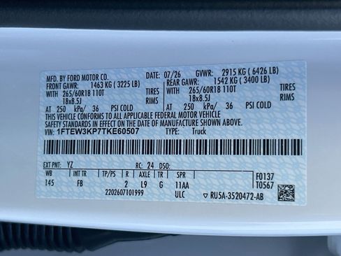 New 2026 Ford F150 XLT w/ Equipment Group 302A MID RWD image 21