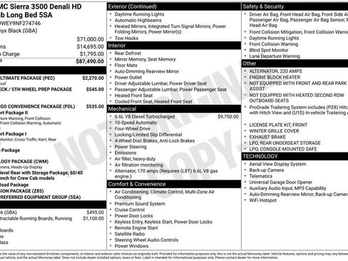 Used 2022 GMC Sierra 3500 Denali w/ Denali Ultimate Package AWD/4WD image 6