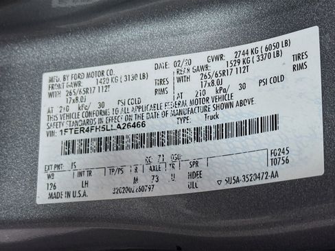 Used 2020 Ford Ranger XLT w/ Equipment Group 302A Luxury image 39