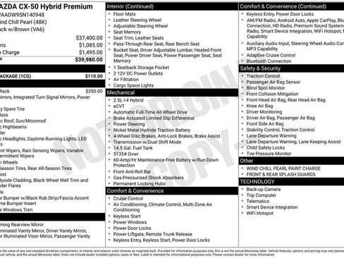 New 2025 MAZDA CX-50 AWD 2.5 Hybrid w/ Cargo Package image 6