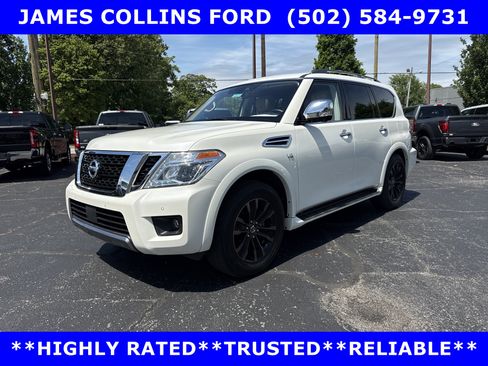 Used 2019 Nissan Armada Platinum w/ Captain's Chairs Package AWD/4WD image 3