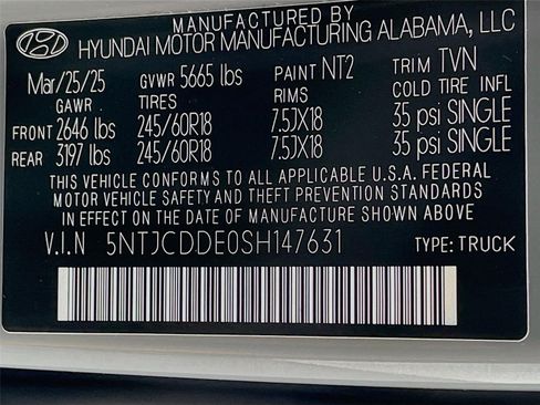 Certified 2025 Hyundai Santa Cruz SEL AWD/4WD image 34