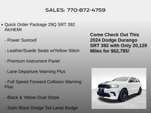 Used 2024 Dodge Durango SRT AWD/4WD image 10