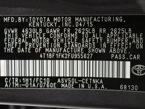 Certified 2015 Toyota Camry LE image 17