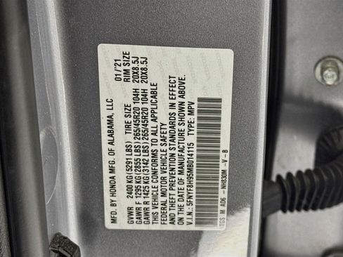 Certified 2021 Honda Passport Touring image 33